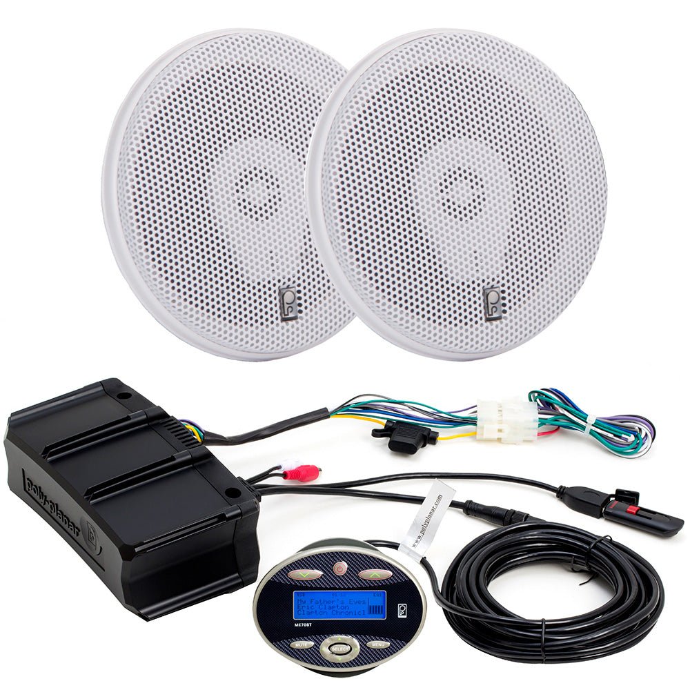 Poly - Planar Amplifier Package w/ME70BT &amp; MA - 8505W Speakers - Marine Parts OnlyEntertainmentPoly - Planar