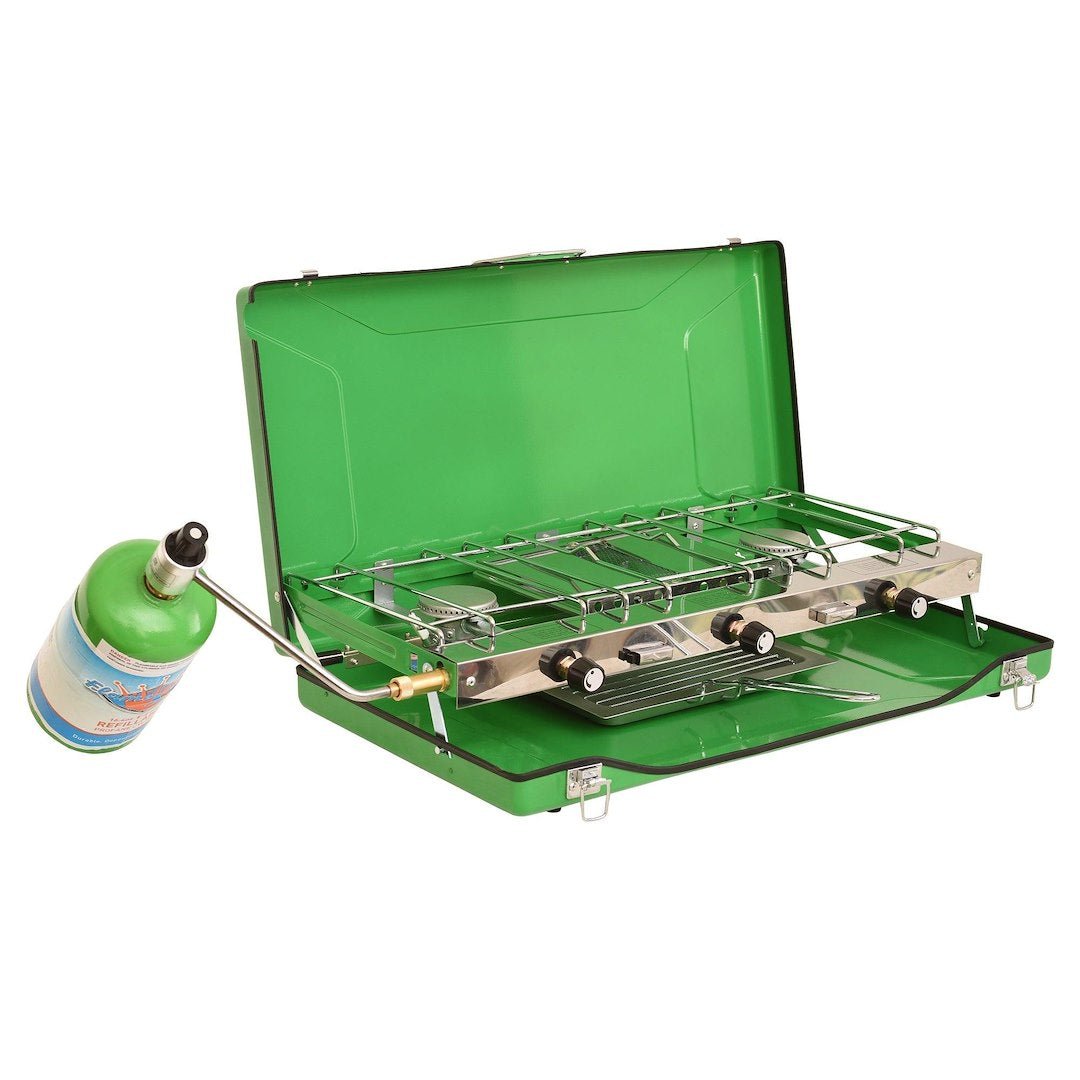 PORTABLE 3 BURNER PROPANE GAS CAMPI - Marine Parts OnlyFLAME KING