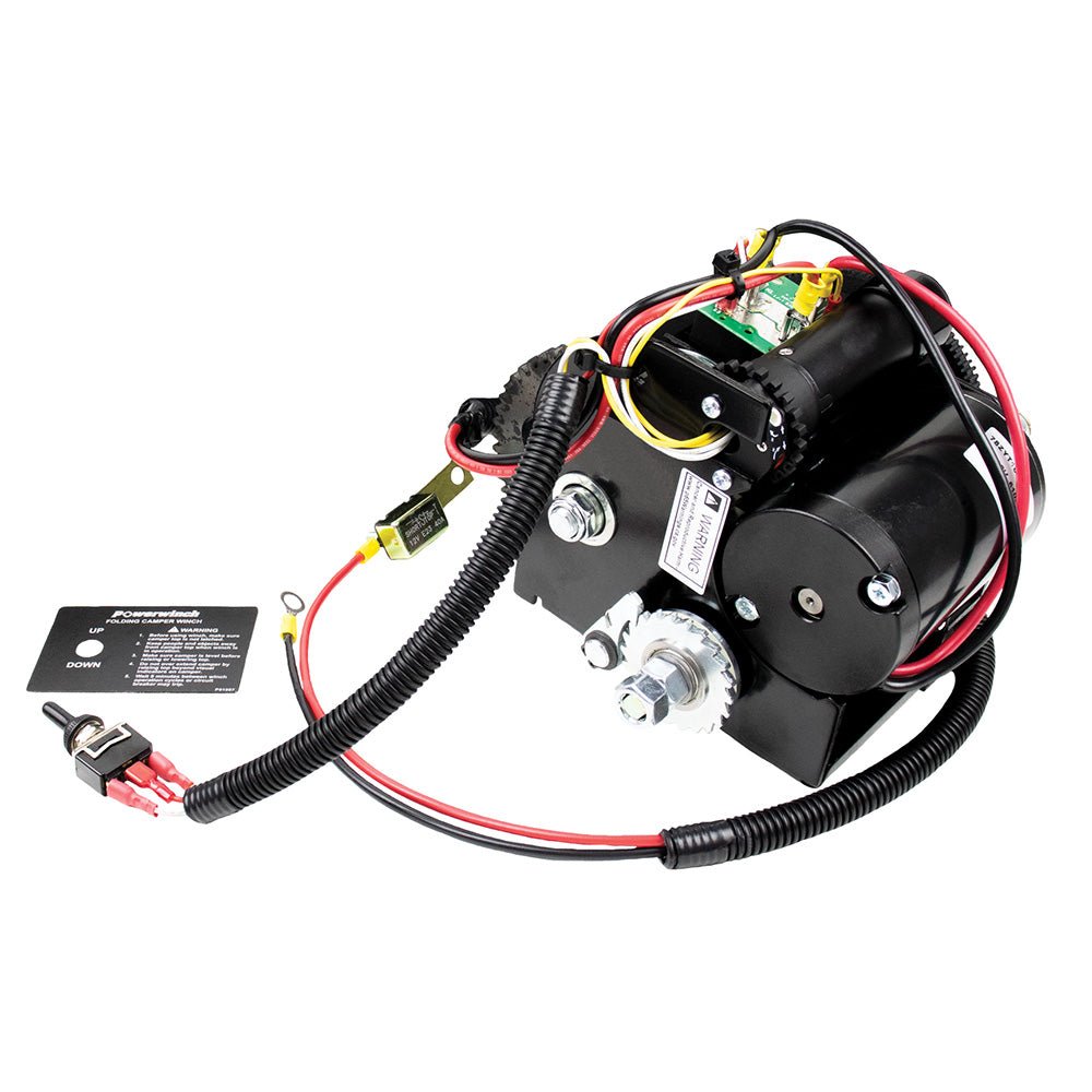 Powerwinch Folding &amp; Pop - Up Camper Winch w/1200lb Lift Capacity - Marine Parts OnlyTraileringPowerwinch