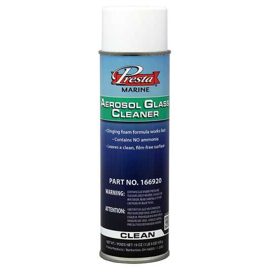 Presta Marine Ammonia Free Aerosol Glass Cleaner - 19oz - Marine Parts OnlyBoat OutfittingPresta