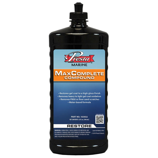 Presta MaxComplete Compound - 32oz - Marine Parts OnlyBoat OutfittingPresta