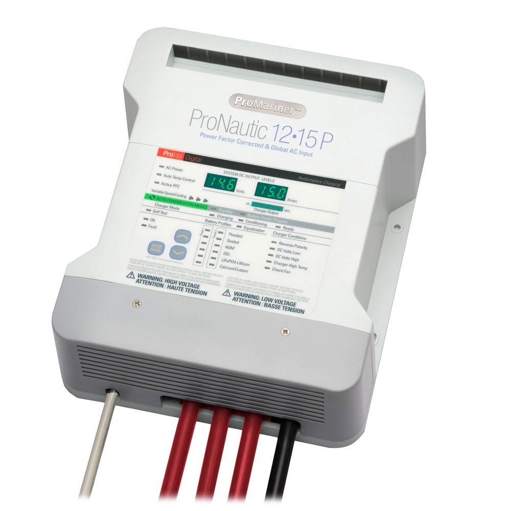 ProMariner ProNautic 1215P 15 Amp 3 Bank Battery Charger - Marine Parts OnlyElectricalProMariner