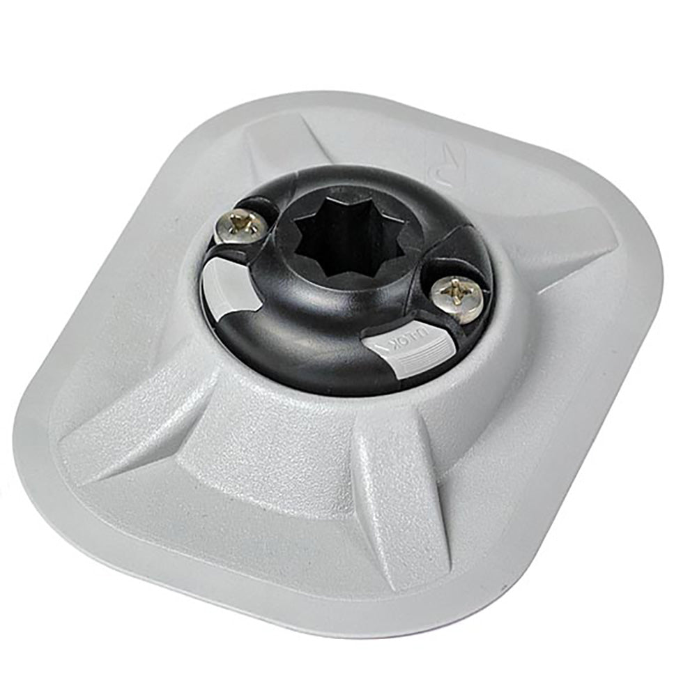 RAILBLAZA RibPort Base w/3M Backing - Grey - Marine Parts OnlyPaddlesportsRAILBLAZA