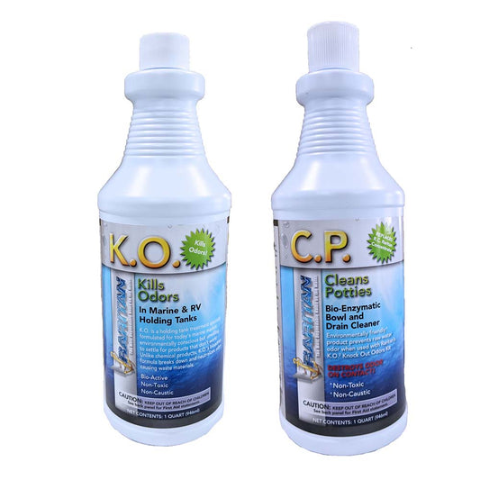 Raritan Potty Pack w/K.O. Kills Odors &amp; C.P. Cleans Potties - 1 of Each - 32oz Bottles - Marine Parts OnlyBoat OutfittingRaritan