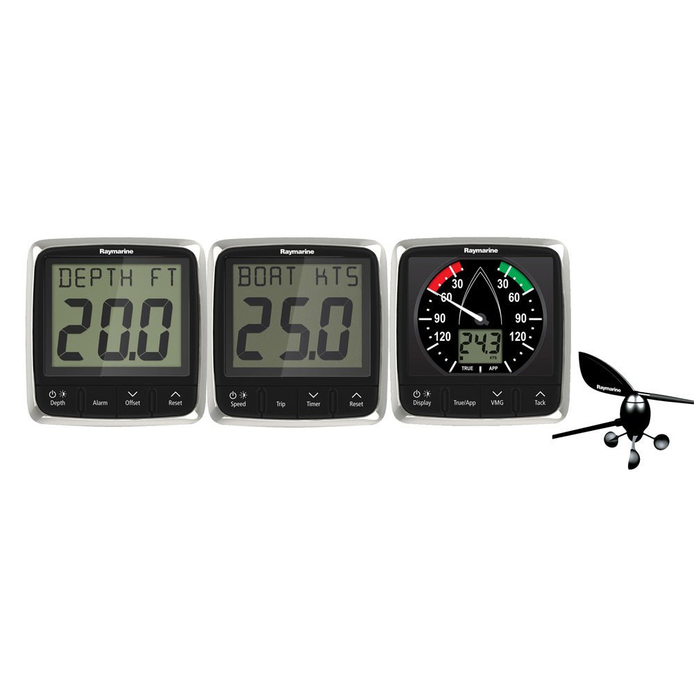 Raymarine i50/i60 Wind, Speed, Depth System Pack w/Transducers - Marine Parts OnlyMarine Navigation & InstrumentsRaymarine
