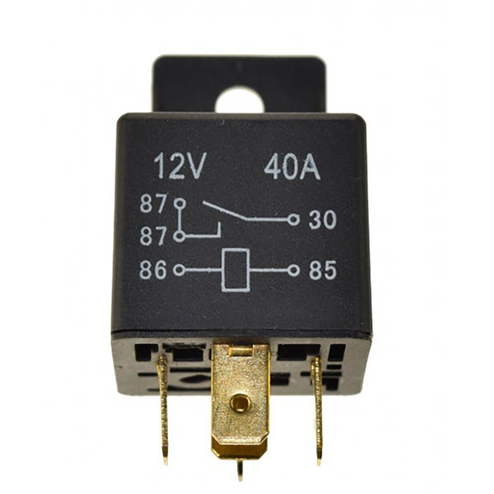 Regitar USA Relay w/Tab f/Most Engines: 30AMP, 5 Terminal, Single Pole/Double Throw - Marine Parts OnlyEngine Parts & ServiceRegitar U.S.A.