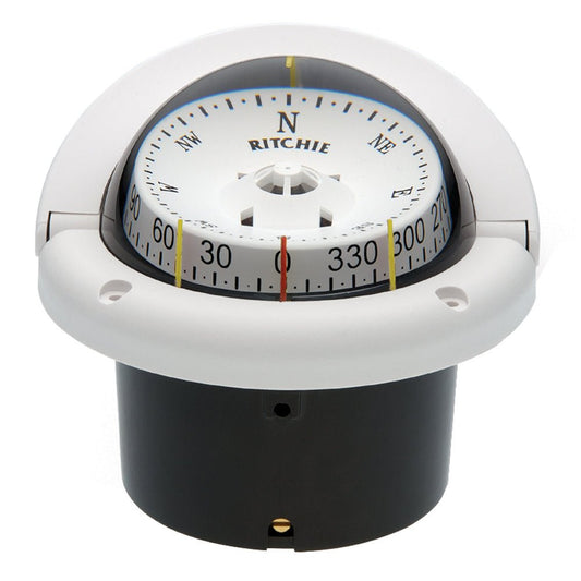 Ritchie HF - 743W Helmsman Compass - Flush Mount - White - Marine Parts OnlyMarine Navigation & InstrumentsRitchie