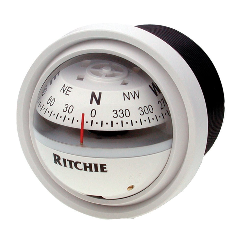 Ritchie V - 57W.2 Explorer Compass - Dash Mount - White - Marine Parts OnlyMarine Navigation & InstrumentsRitchie