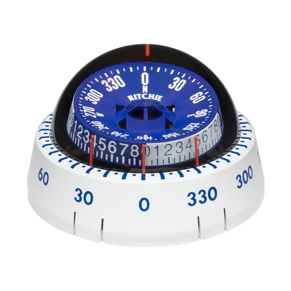 Ritchie XP - 98W X - Port Tactician&153; Compass - Surface Mount - White - Marine Parts OnlyMarine Navigation & InstrumentsRitchie