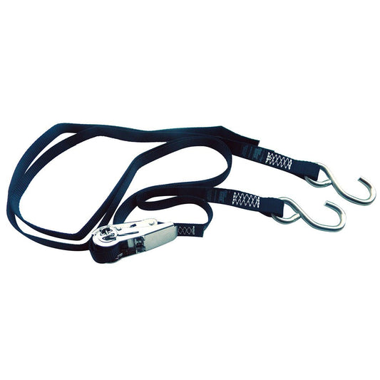 Rod Saver Stainless Steel Ratchet Gunwale Tie - Down - 1" x 16&39; - Marine Parts OnlyTraileringRod Saver