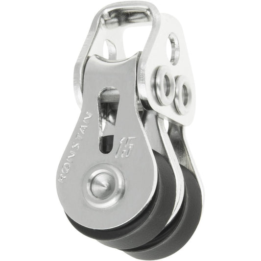 Ronstan Series 15 Ball Bearing Utility Block - Double, Loop Head - Marine Parts OnlySailingRonstan