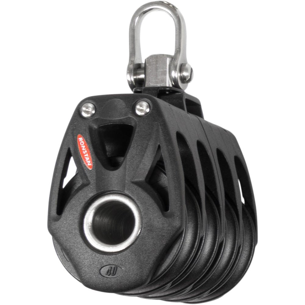 Ronstan Series 40 Orbit BB Quad Block w/Swivel Shackle - Marine Parts OnlySailingRonstan