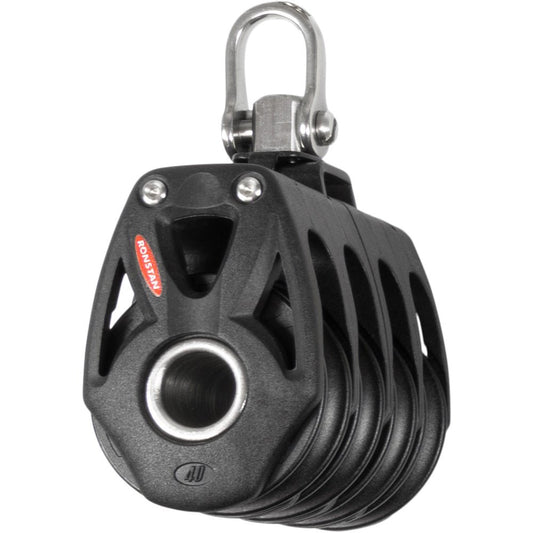 Ronstan Series 40 Orbit BB Quad Block w/Swivel Shackle - Marine Parts OnlySailingRonstan