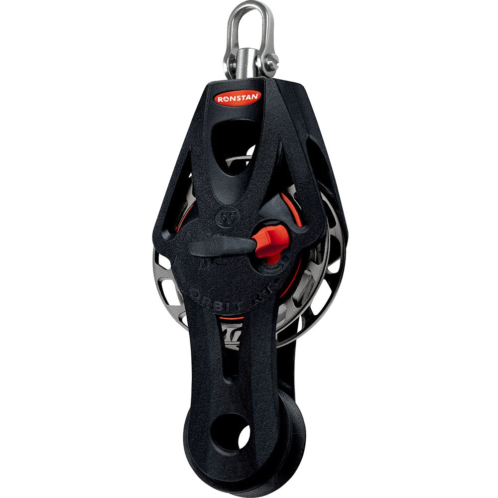 Ronstan Series 55 Ratchet Mount Orbit Block - Fiddle Becket Swivel - Marine Parts OnlySailingRonstan