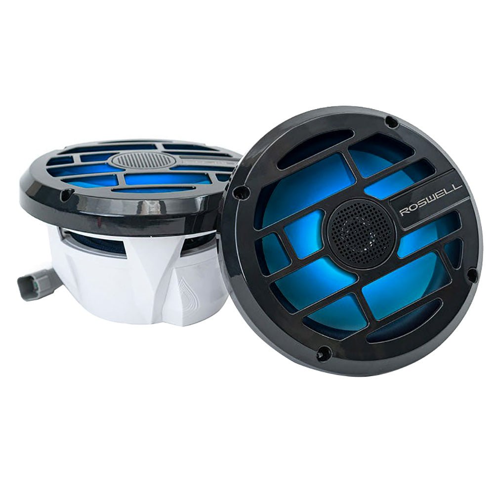 Roswell R Series 6.5&rdquo; Marine Speakers - Anthracite Grille - 60W RMS &amp; 120W Peak Power - Marine Parts OnlyEntertainmentRoswell Marine