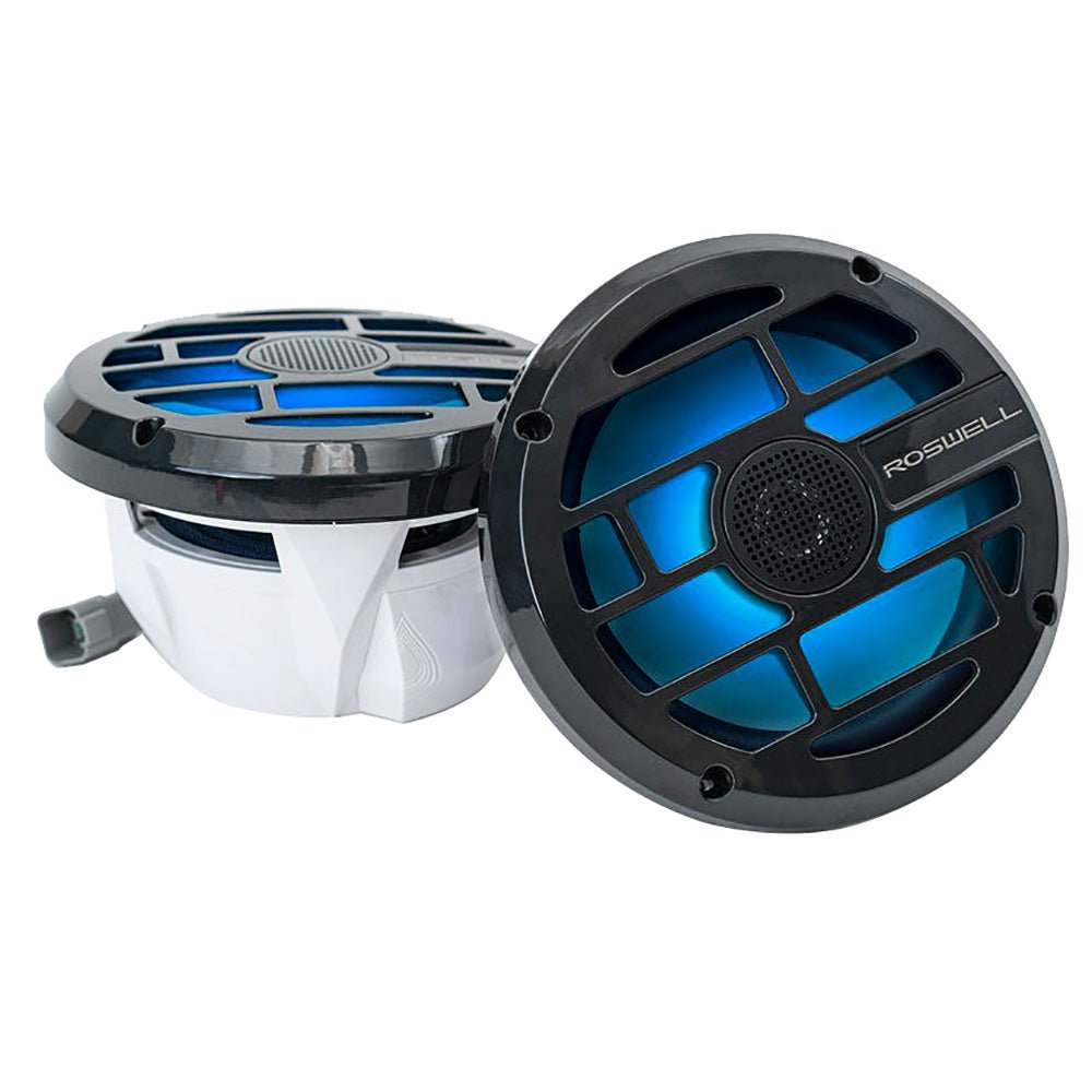Roswell R Series 7.7&rdquo; Marine Speakers - Anthracite Grille - 80W RMS &amp; 160W Peak Power - Marine Parts OnlyEntertainmentRoswell Marine