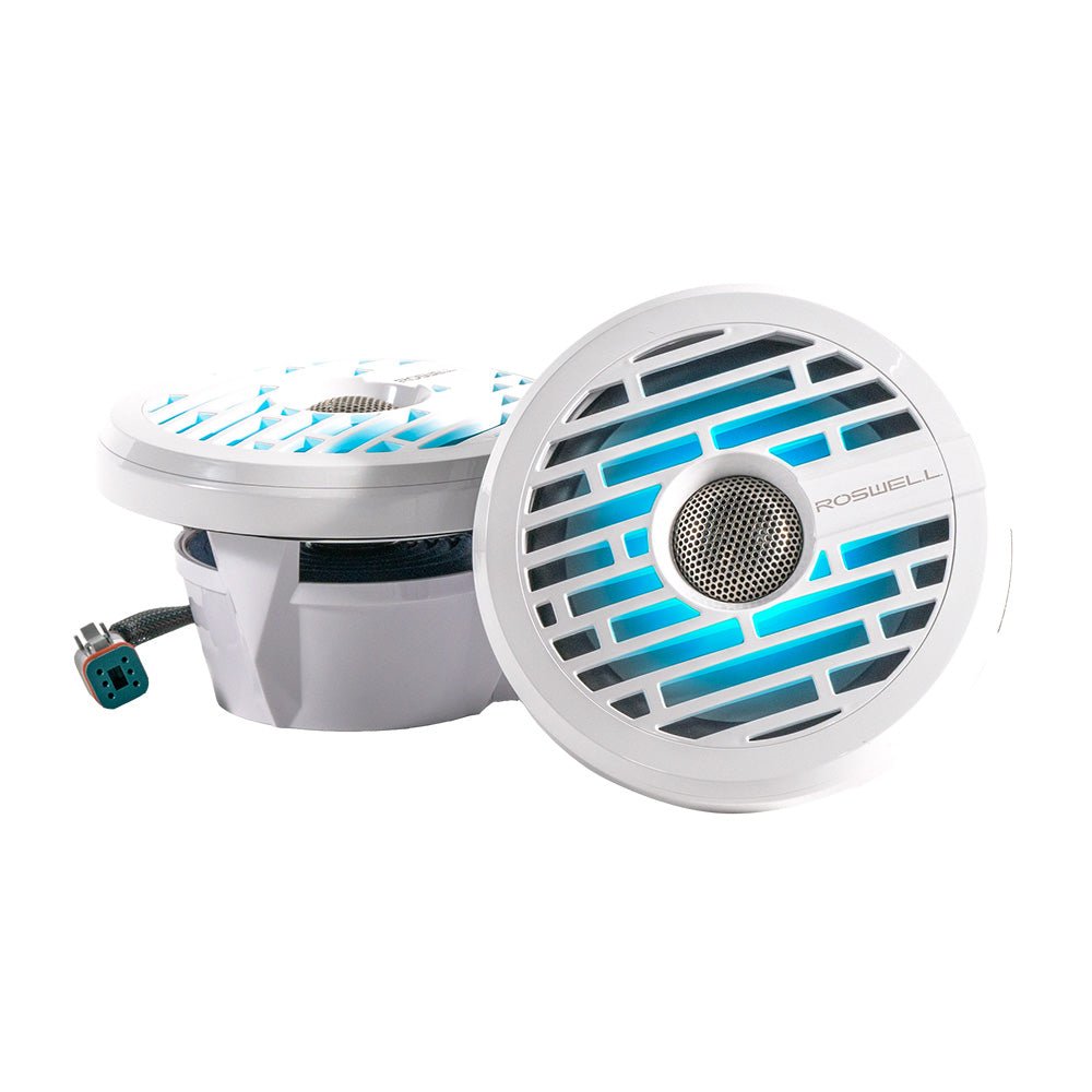 Roswell R1 6.5&rdquo; Marine Speakers - White - 80W RMS &amp; 160W Peak Power - Marine Parts OnlyEntertainmentRoswell Marine