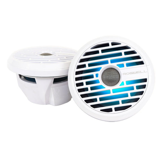 Roswell R1 7.7&rdquo; Marine Speakers - White - 90W RMS &amp; 180W Peak Power - Marine Parts OnlyEntertainmentRoswell Marine