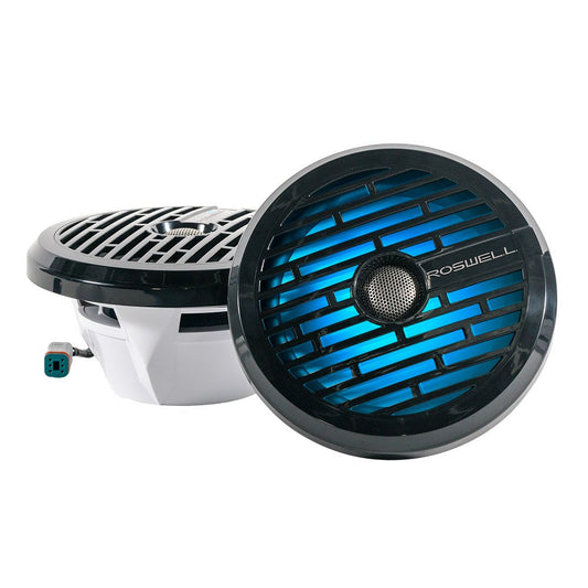 Roswell R1 8&rdquo; Marine Speakers - Black - 100W RMS &amp; 200W Peak Power - Marine Parts OnlyEntertainmentRoswell Marine