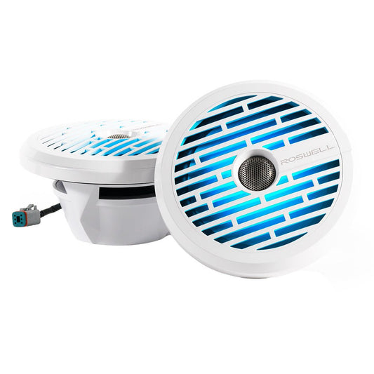 Roswell R1 8&rdquo; Marine Speakers - White - 100W RMS &amp; 200W Peak Power - Marine Parts OnlyEntertainmentRoswell Marine