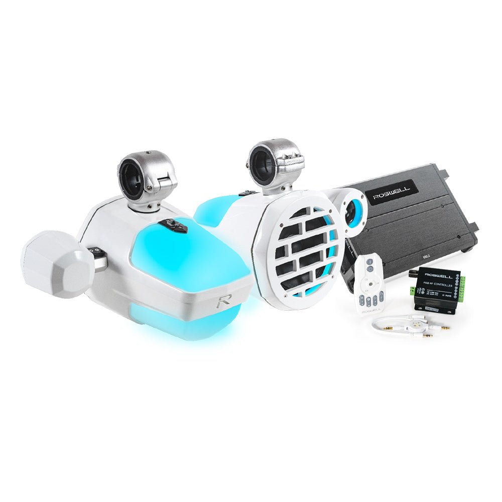 Roswell R1 Pro Marine Audio Package - White - Marine Parts OnlyEntertainmentRoswell Marine