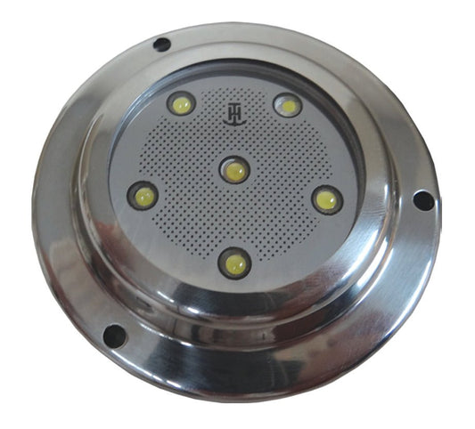 ROUND U/W BLUE LED W/ SS BEZEL - Marine Parts OnlyT - H MARINE