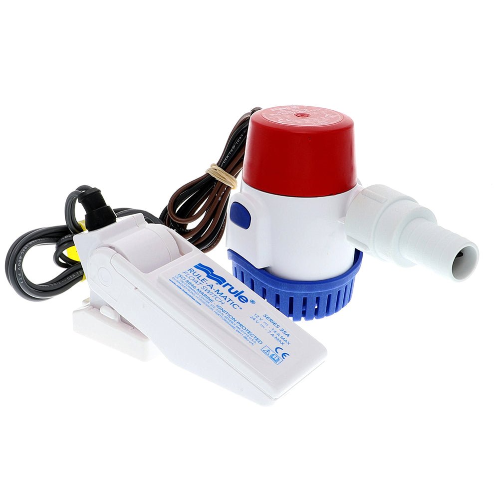 Rule 500 GPH Standard Bilge Pump Kit w/Float Switch - 12V - Marine Parts OnlyMarine Plumbing & VentilationRule