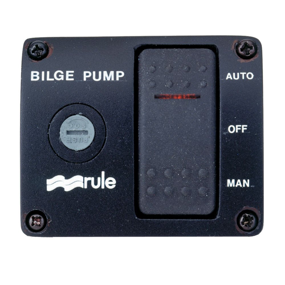 Rule Deluxe 3 - Way Lighted Rocker Panel Switch - Marine Parts OnlyMarine Plumbing & VentilationRule