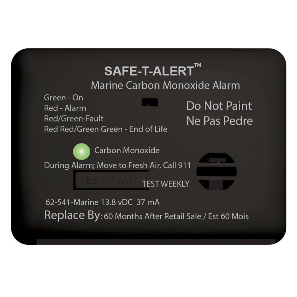 Safe - T - Alert 62 Series Carbon Monoxide Alarm w/Relay - 12V - 62 - 541 - R - Marine - Surface Mount - Black - Marine Parts OnlyMarine SafetySafe - T - Alert