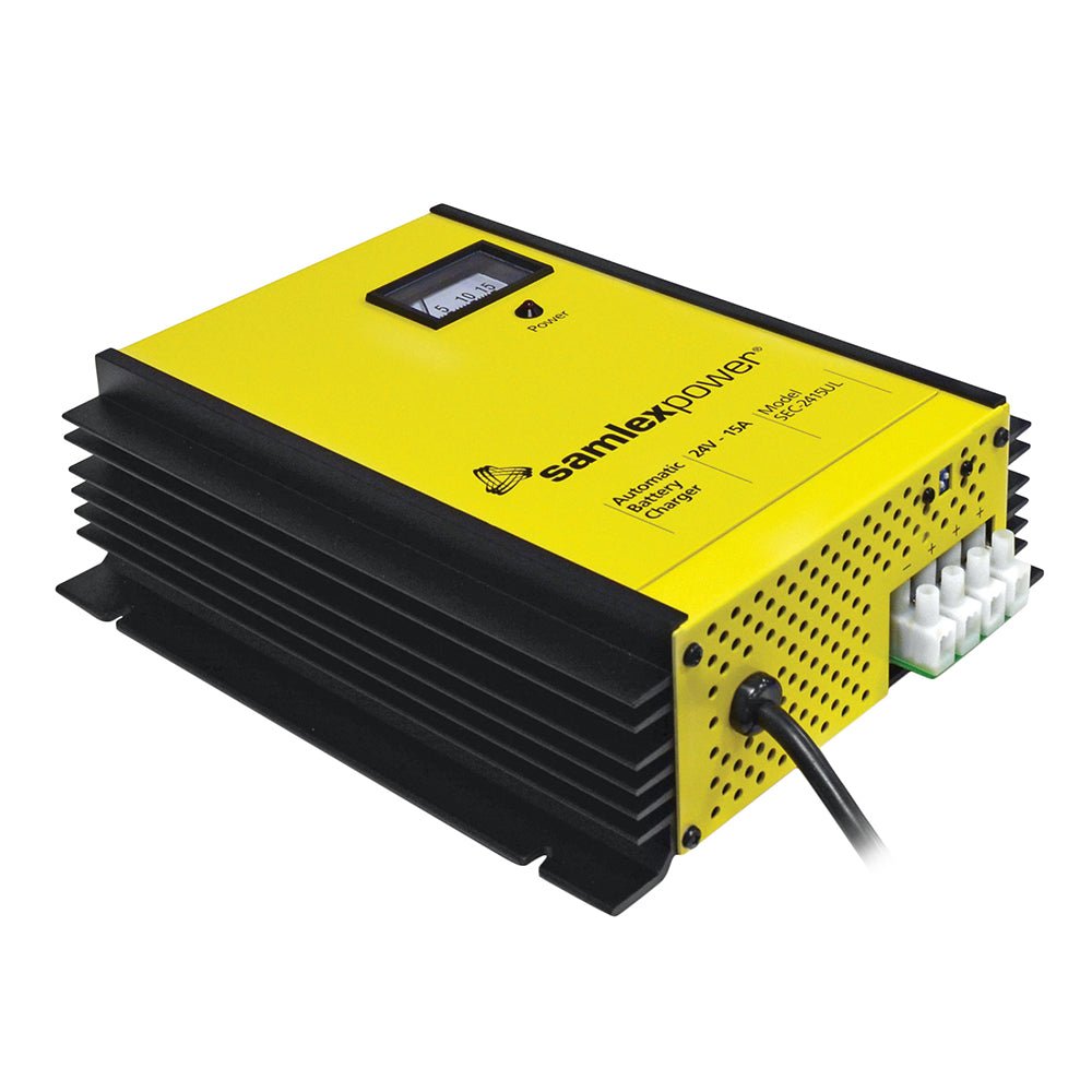 Samlex 15A Battery Charger - 24V - 3 - Bank - 3 - Stage w/Dip Switch &amp; Lugs - Marine Parts OnlyElectricalSamlex America