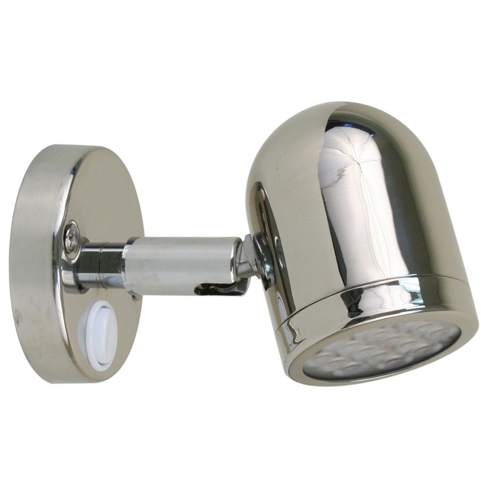 Scandvik LED 304 Stainless Steel LED Reading Light - 8 - 30V - Marine Parts OnlyLightingScandvik