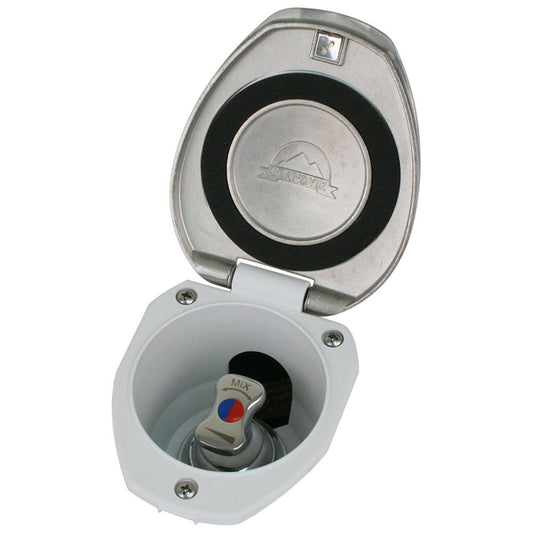 Scandvik Recessed T - Handle Mixing Valve - SS w/White Cup - Marine Parts OnlyMarine Plumbing & VentilationScandvik