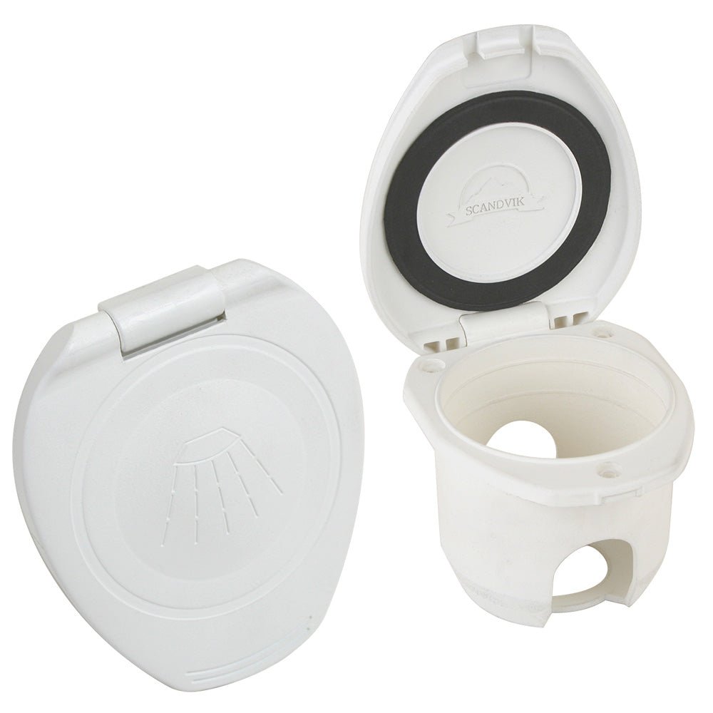 Scandvik Replacement White Cup &amp; Cap f/Recessed Shower - Marine Parts OnlyMarine Plumbing & VentilationScandvik