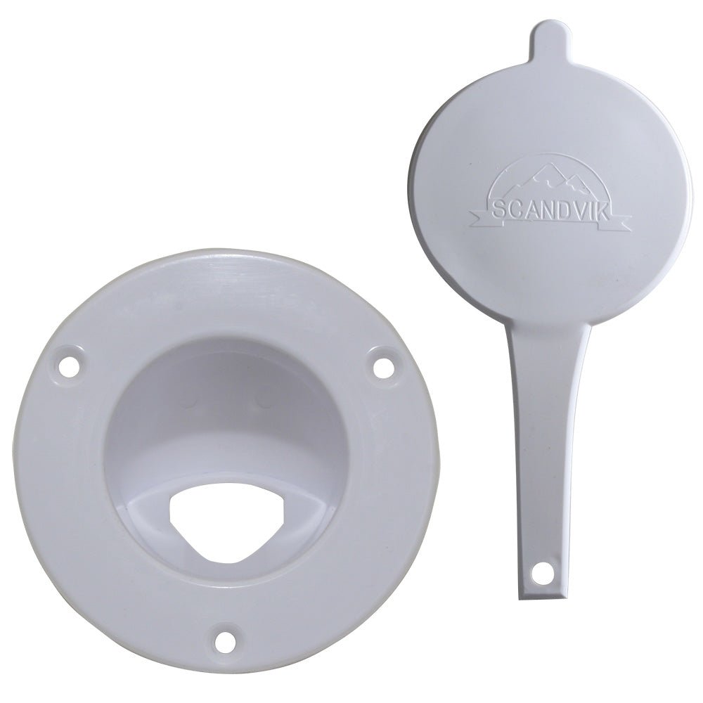 Scandvik White Vertical Cup &amp; Cap f/Scandvik PN 1075 - Marine Parts OnlyMarine Plumbing & VentilationScandvik