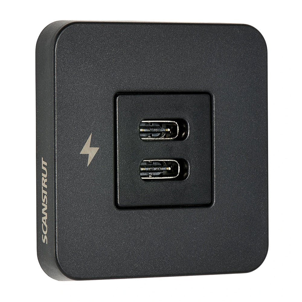 Scanstrut TILE USB - C Interior Charging Socket - 12/24V - Black Bezel - Marine Parts OnlyElectricalScanstrut