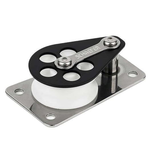 Schaefer Series 3 Flat Base/Alum Cheek/Delrin Sheave - Marine Parts OnlySailingSchaefer Marine