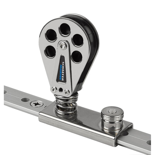 Schaefer Spring Loaded/Lined Slide/Stainless Steel f/1 - 1/4" T - Track - Marine Parts OnlySailingSchaefer Marine