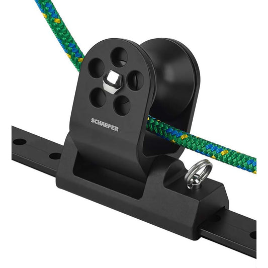 Schaefer Twin Sheet Block f/1 - 1/4" T - Track - Black - Marine Parts OnlySailingSchaefer Marine