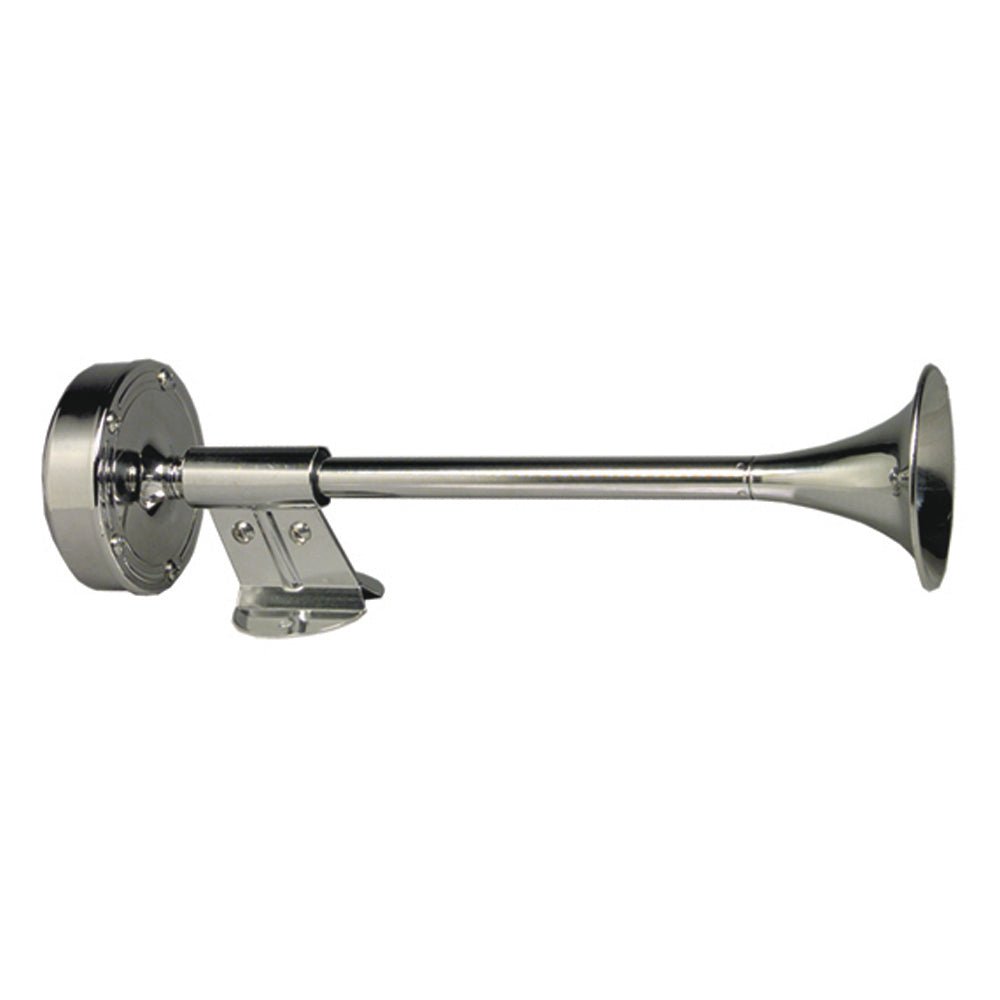 Schmitt Marine Deluxe All - Stainless Shorty Single Trumpet Horn - 12V - Marine Parts OnlyBoat OutfittingSchmitt Marine