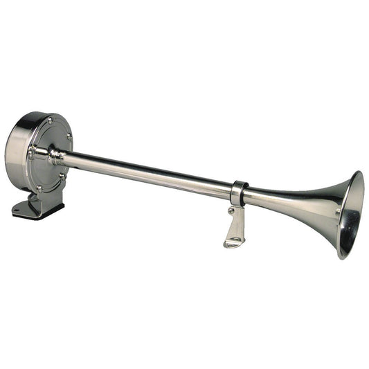 Schmitt Marine Deluxe All - Stainless Single Trumpet Horn - 24V - Marine Parts OnlyBoat OutfittingSchmitt Marine