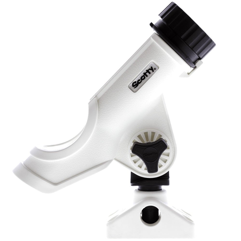 Scotty Powerlock Rod Holder White w/241 Side/Deck Mount - Marine Parts OnlyPaddlesportsScotty