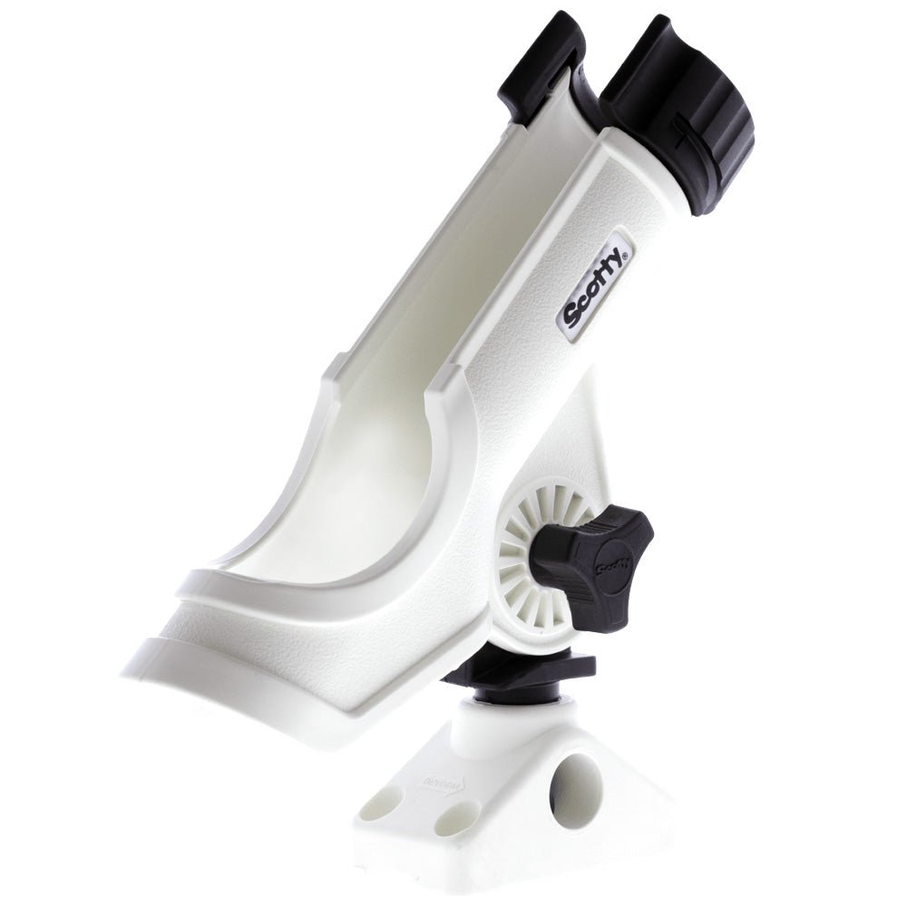 Scotty Powerlock Rod Holder White w/241 Side/Deck Mount - Marine Parts OnlyPaddlesportsScotty