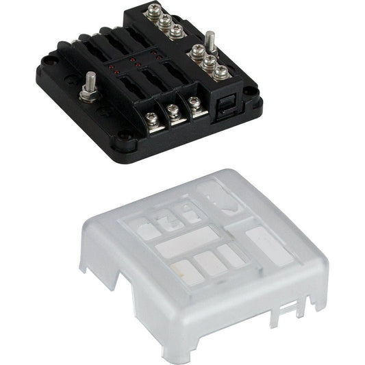 Sea - Dog Blade Style LED Indicator Fuse Block w/Negative Bus Bar - 6 Circuit - Marine Parts OnlyElectricalSea - Dog