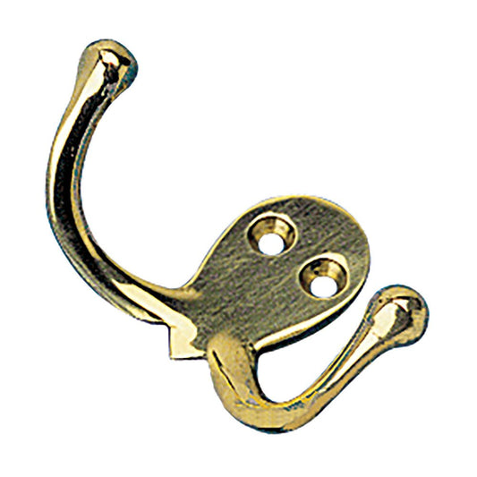 Sea - Dog Double Coat Hook - Cast Brass - Marine Parts OnlyMarine HardwareSea - Dog