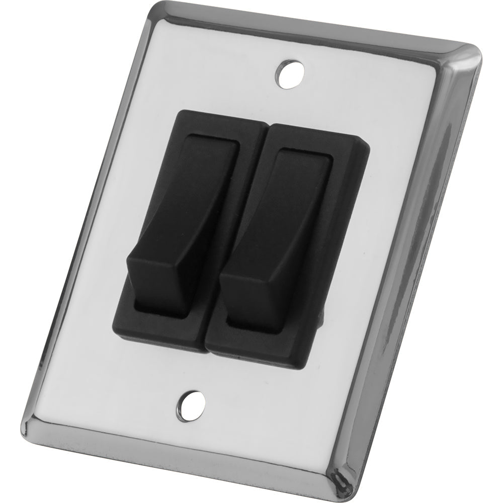 Sea - Dog Double Gang Wall Switch - Stainless Steel - Marine Parts OnlyElectricalSea - Dog