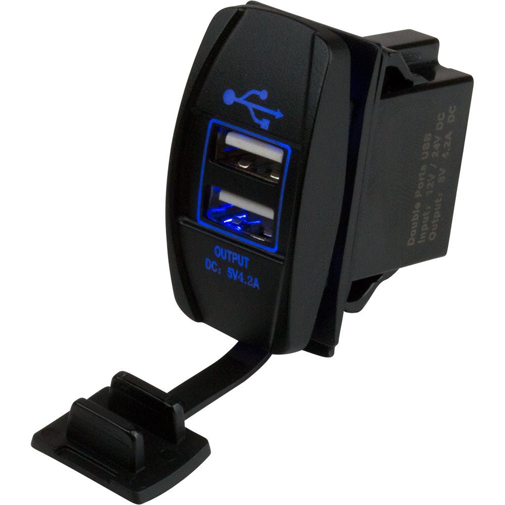Sea - Dog Dual USB Rocker Switch Style Power Socket - Marine Parts OnlyElectricalSea - Dog