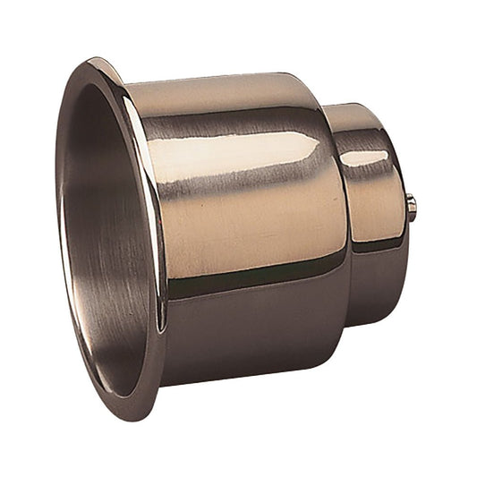 Sea - Dog Flush Mount Combo Drink Holder w/Drain Fitting - Stamped 304 Stainless Steel - Marine Parts OnlyBoat OutfittingSea - Dog