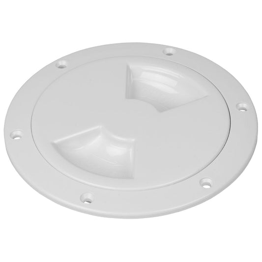 Sea - Dog Quarter - Turn Smooth Deck Plate w/Internal Collar - White - 5" - Marine Parts OnlyMarine HardwareSea - Dog