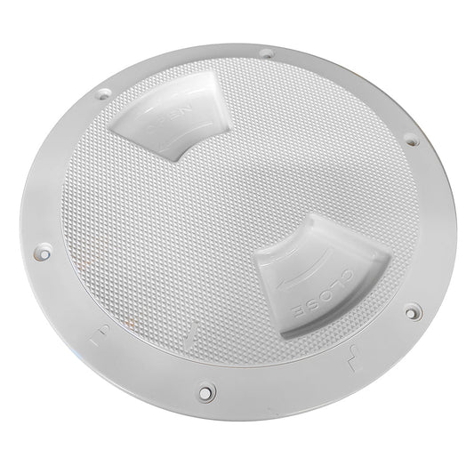 Sea - Dog Quarter - Turn Textured Deck Plate w/Internal Collar - White - 5" - Marine Parts OnlyMarine HardwareSea - Dog