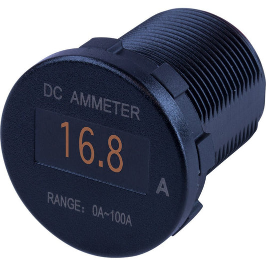 Sea - Dog Round OLED DC Amp Meter - 0 Amp - 100 Amp - Marine Parts OnlyElectricalSea - Dog